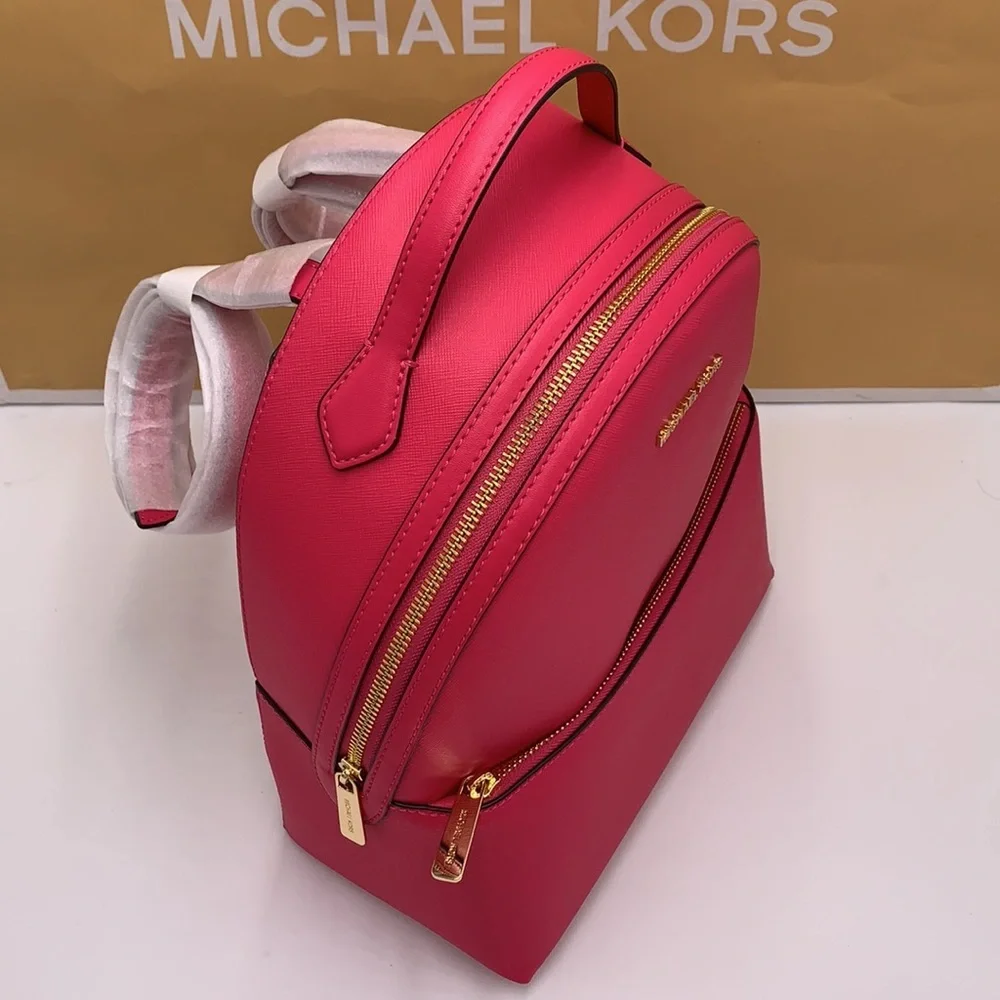 MICHAEL KORS Sheila Medium Front Packet Backpack ELECTRIC PINK COLOR